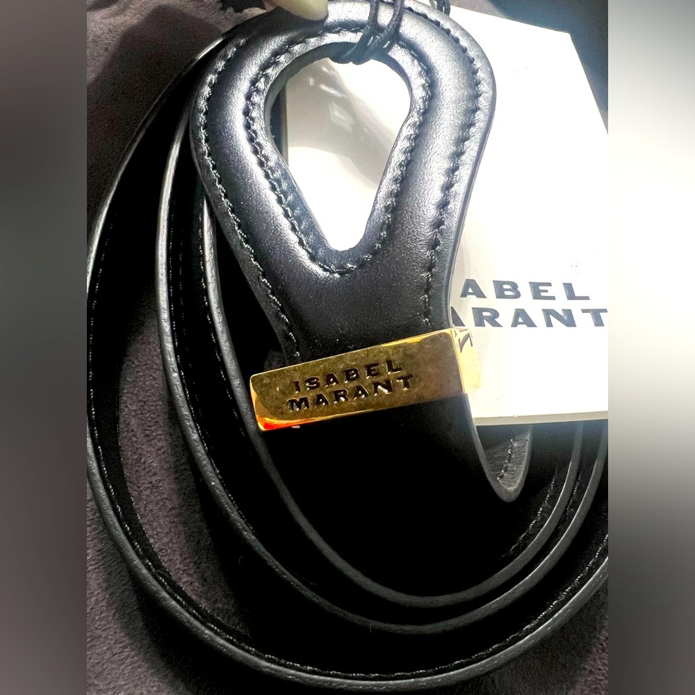 Isabel Marant Logo Engraved Buckle Belt